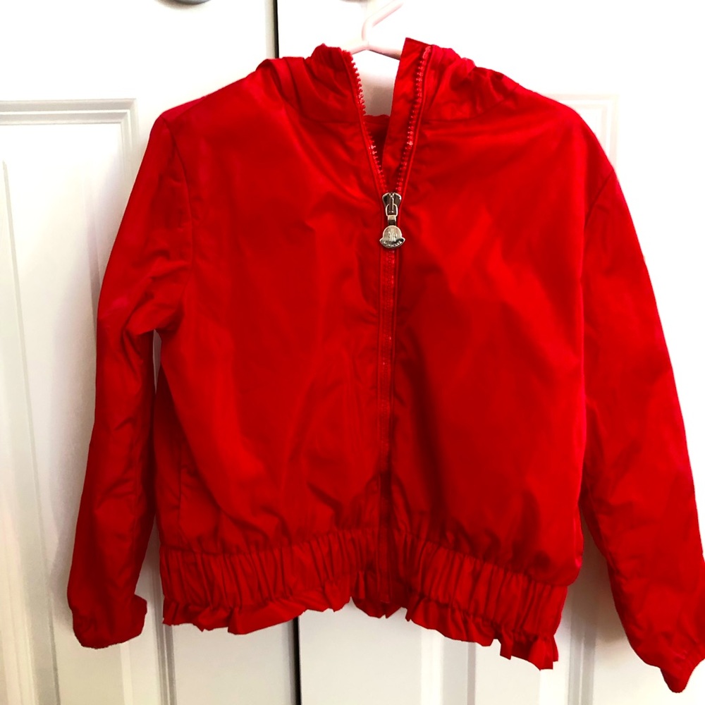 Girl’s Red Moncler Windbreaker, size 6